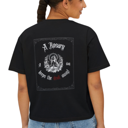 A Rosary a Day Keeps the Devil Away - Womens Tee